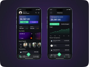 Mobile app UI design project preview